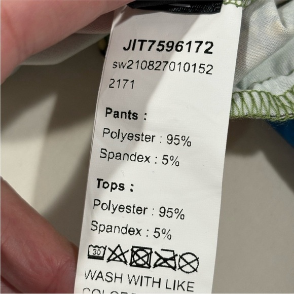 SHEIN SXY Crocodile Snakeskin Print Flare Leg Pants rainbow multicolor size 4XL - Picture 12 of 14